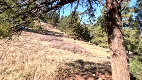 Awesome view of mountain in Boulder Colorado Stock Footage 294829567