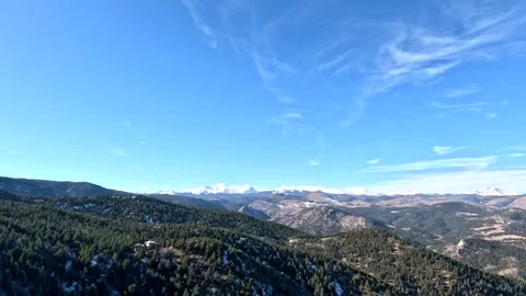 Awesome view of mountain in Boulder Colorado Stock Footage 294829575