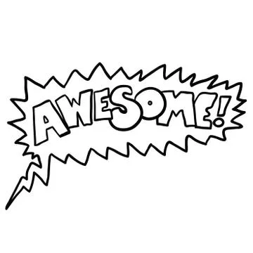 Awesome1 black Stock Illustration