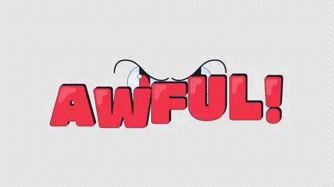Awful internet reaction 2D animation Stock Footage 338325251