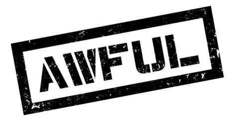 Awful rubber stamp Stock Illustration