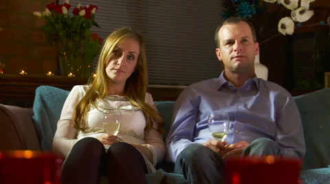 Awkward Couple Sitting in silence Stock Footage 59346960