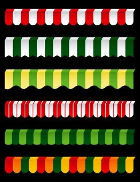 Awnings Stockillustratie