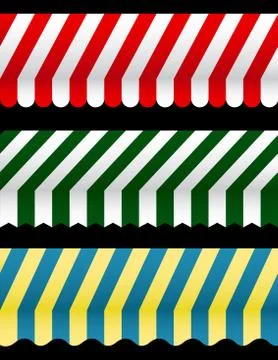 Awnings 스톡 일러스트