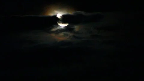 Awsome view of the moon Stock Footage 8666264