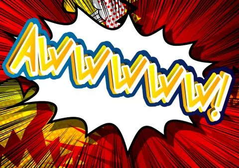 Awwwww! - Vector illustrated comic book style expression. イラスト素材