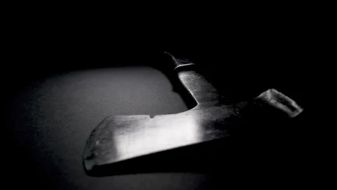 Ax on black background with dramatic lights 動画素材 86744028