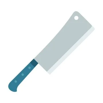 Ax for cutting meat vector flat isolated on white Stock Illustration