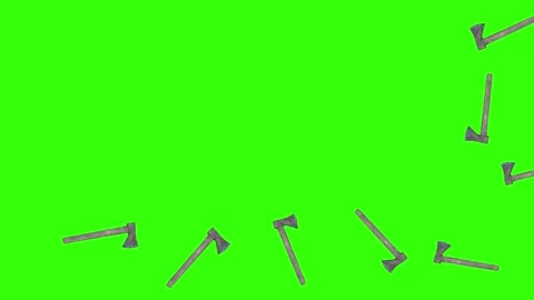 ax hatchet tools animation on green scre... | Stock Video | Pond5