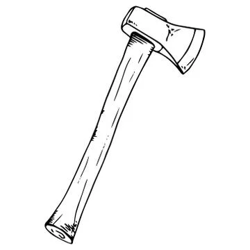 Ax icon. Stock Illustration