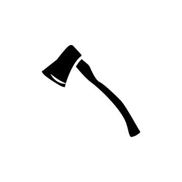 Ax icon, illustration design template Illustrazione stock