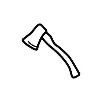 Ax icon, illustration design template Stock Illustration