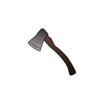 Ax icon, illustration design template Stock Illustration