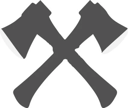 Ax icon isolated on white background Stock Illustration
