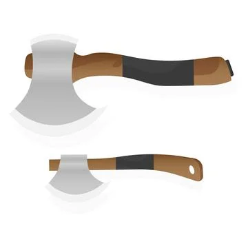 Ax isolated on white background. Vector illustration Stock Illustration