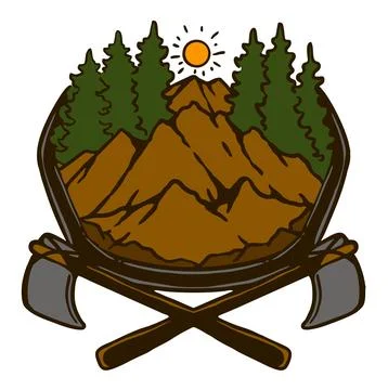 AX MOUNTAIN Stock Illustration