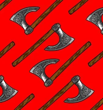 Ax pattern on black background Stock Illustration