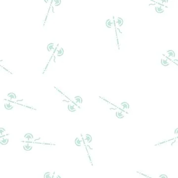 Ax weapon glyph seamless pattern Stock Illustration