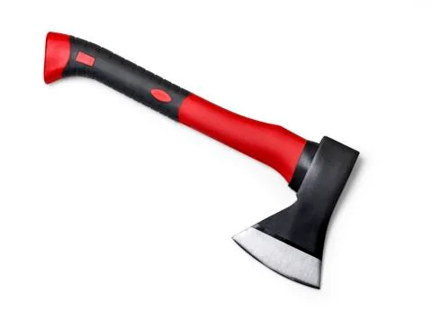 Ax on the white Stock Photos