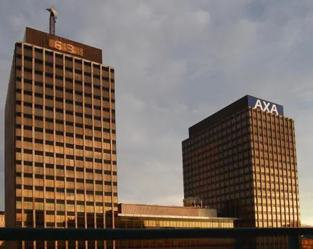 The AXA Towers Foto stock