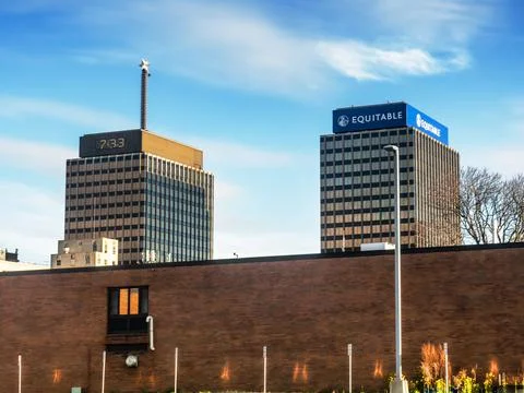 The AXA Towers Stock Photos