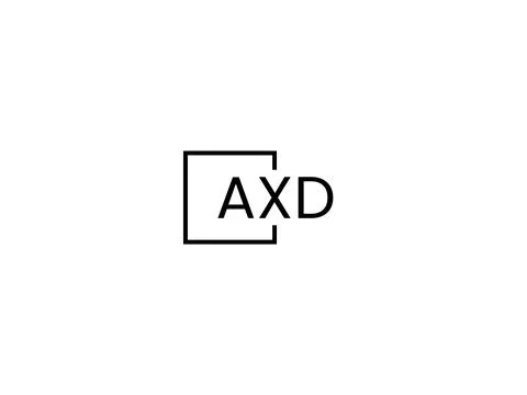 AXD letter initial logo design vector illustration Stock Illustration