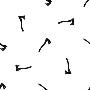 Axe In blood pattern seamless black Stock Illustration