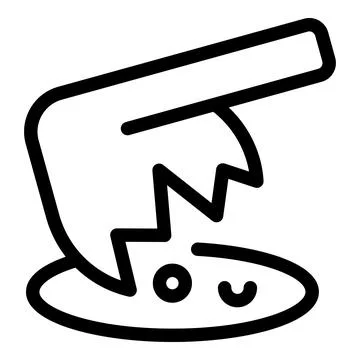 Axe breaking ground for new construction project icon Illustration