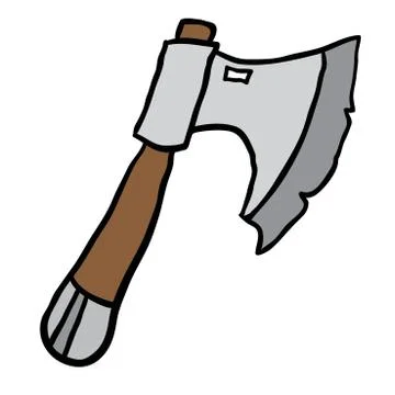 Axe cartoon Stock Illustration