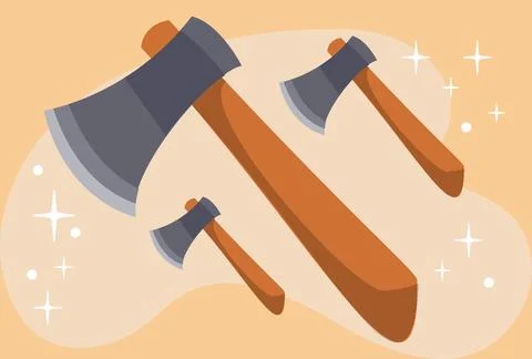 Axe Concept Illustration Vector Style Illustration Stock Illustration