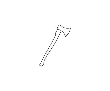 Axe, equipment, tool icon. Vector illustration, flat design. Stock Illustration