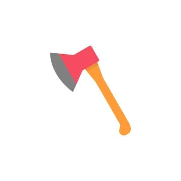 Axe flat icon, build repair elements 스톡 일러스트