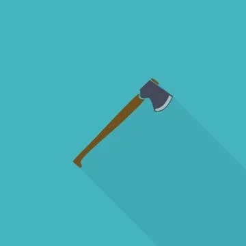 Axe flat icon. Stock Illustration