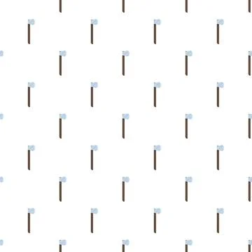 Axe flat icon pattern on white background Illustrazione stock