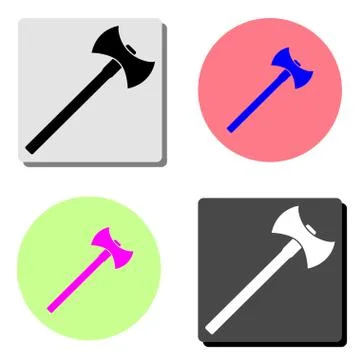 Axe. flat vector icon Stock Illustration