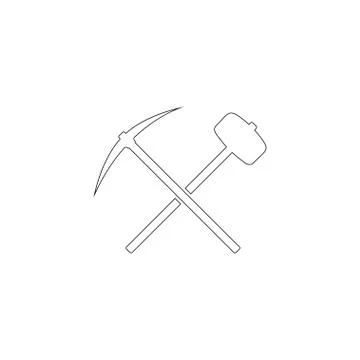 Axe. flat vector icon Stock Illustration