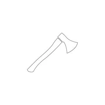 Axe. flat vector icon Stock Illustration