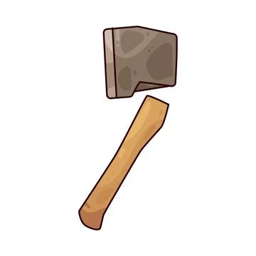 Axe handle illustration Illustration