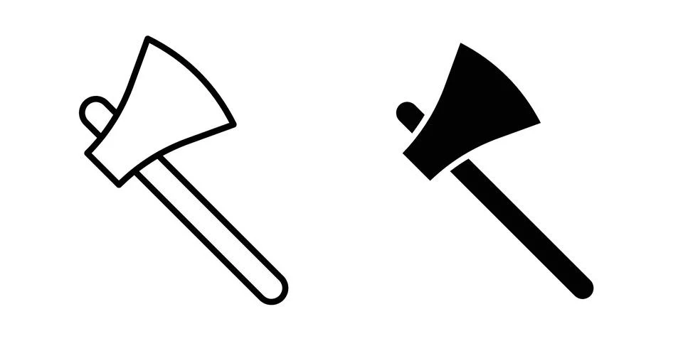 Axe icon Illustration Eps10 for web or app Stock Illustration