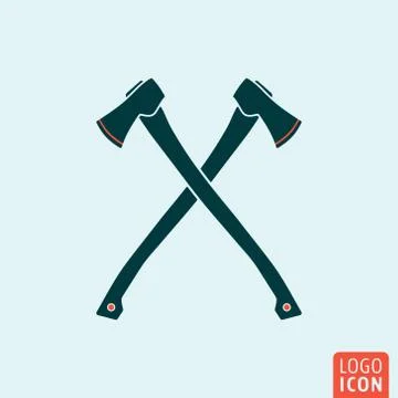 Axe icon isolated Stock Illustration