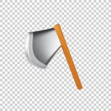 Axe icon minimal 3d Stock Illustration