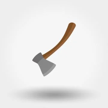 Axe icon. Single Stock Illustration