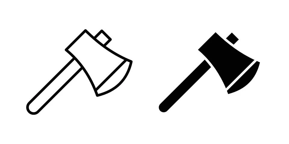 Axe icon vector design illustrations Stock Illustration