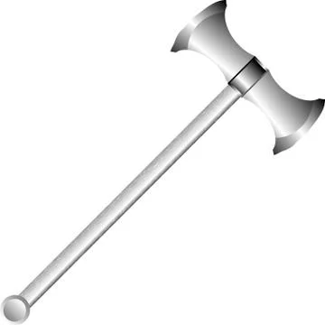 Axe isolated on white background Stock Illustration