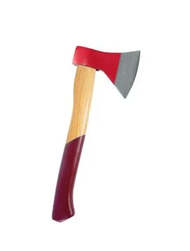Axe isolated on white background Foto stock