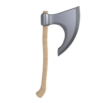 Axe isolated on white background 写真素材