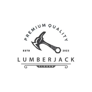 Axe Logo Simple Design Illustration Symbol Template Stock Illustration
