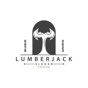 Axe Logo Simple Design Illustration Symbol Template Stock Illustration