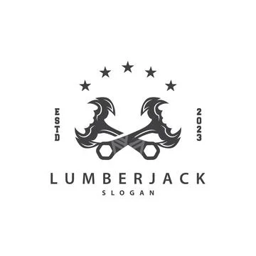 Axe Logo Simple Design Illustration Symbol Template Stock Illustration