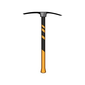 Axe pickaxe cartoon vector illustration Stock Illustration